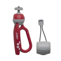Joby HandyPod Clip (Red) – stylový vlogovací stativ s karabinou