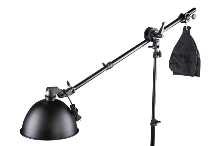 forDSLR boom stativ s reflektorem 27cm a úspornou žárovkou 35W
