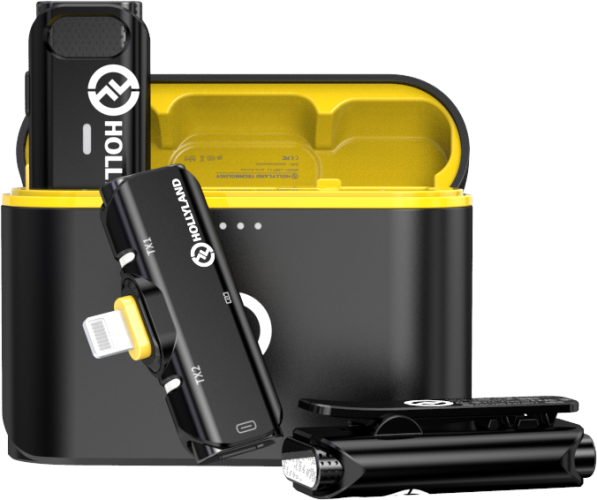 Hollyland Lark C1 Duo Wireless Lavalier Microphone for iPhone