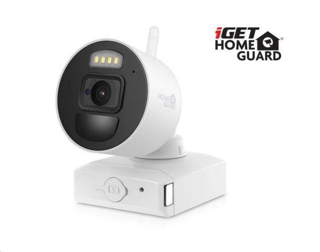 Kamerový set iGET HOMEGUARD HGNVK88004P v2023 Bezdrátový FullHD NVR 8CH + 4x kamera na baterie HGNVK686CAMP