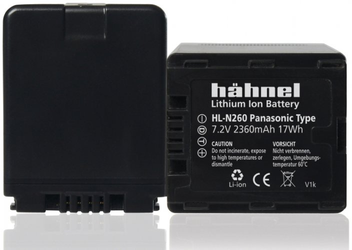 Hähnel HL-N260, Panasonic VW-VBN260, 2360mAh, 7.2V, 17Wh