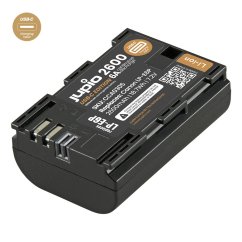 Baterie Jupio LP-E6P ULTRA C 2600mAh (6A nepřetržité vybíjení) 18,7Wh – s USB vstupem
