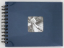 FINE ART 24x17 cm, Foto 10x15 cm/50 Stück, 50 Seiten, Schwarze Blätter (Blau)