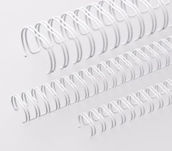 Viazací chrbát RENZ kovový (3/1") A4 průměr 16mm bílý 50ks