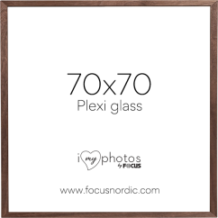 Focus Soul Walnut veneer 70X70 Plexi