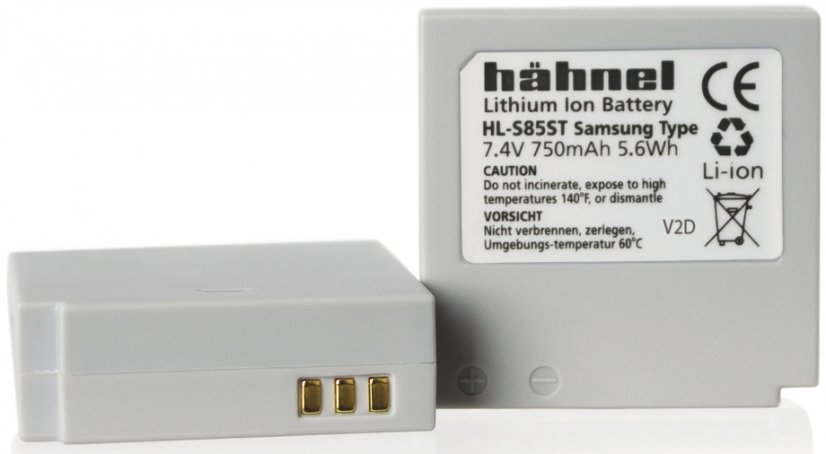 Hähnel HL-S85ST, Samsung IA-BP85ST, 750mAh, 7,4V, 5,6Wh + info-system
