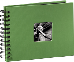 FINE ART 24x17 cm, Photo 10x15 cm/50 pcs, 50 Pages, Black Sheets (Apple Green)