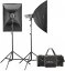 Walimex pro VE Set Classic 300/300 Ws (2x Softbox + Stand)