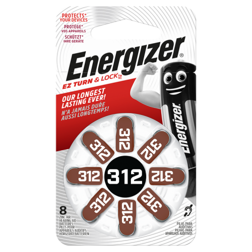 Energizer Hearing Aid 312 -8 pack