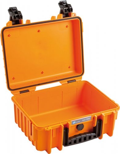 B&W Outdoor Case Type 3000 with Configurable Inserts Orange