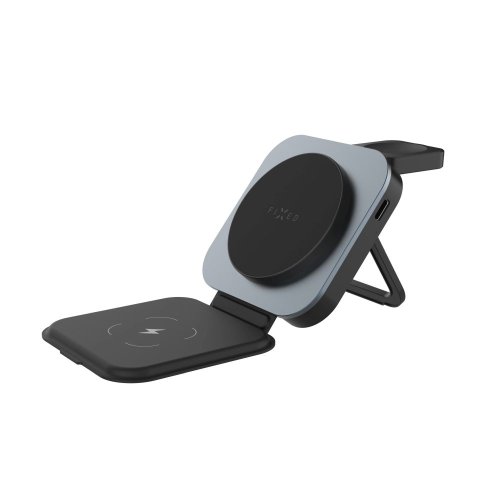 FIXED MagFlex Alu skládací magnetický bezdrátový nabíjecí stojan 3v1