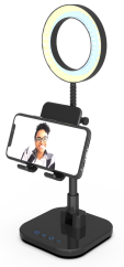 Digipower Success Phone Holder with 6" ring light