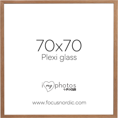 Focus Soul Oak veneer 70X70 Plexi