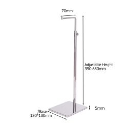 Verstellbarer Taschenständer, 650x70 mm Silber (STJ3)