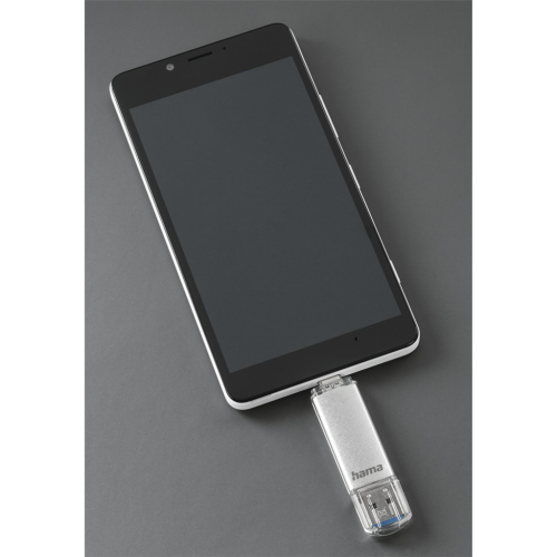Hama Flash Pen Laeta, USB-C/USB-A 3.1, 32 GB, 40 MB/s, silber