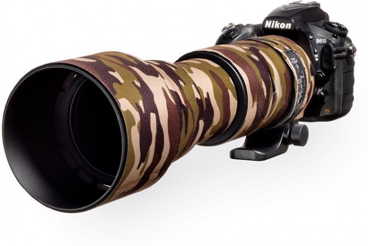 easyCover Lens Oaks Objektivschutz für Sigma 150-600mm f/5-6.3 DG OS HSM Contemporary Eichenbraun