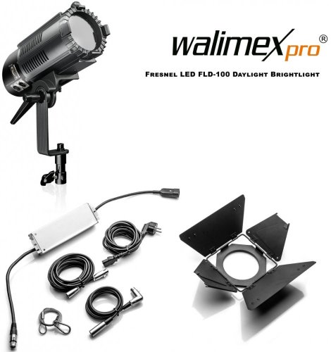 Walimex pro Fresnel LED FLD-100 Daylight Brightlight 100W