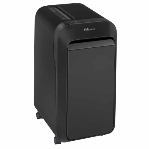 Aktenvernichter Fellowes LX 221 P-5, Kreuzschnitt 2x12 mm, 20 Blatt, 30 l, Kreditkarten, schwarz