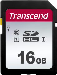 Transcend Silver 300S SDHC UHS-I U1 C10 R95/W10 16GB