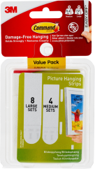 3M Command Hanging Strips Value pack