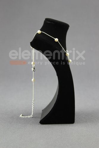 1x Ékszertartó, 22 cm magas, fekete (A186)