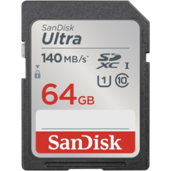 SanDisk Ultra 64 GB SDXC Speicherkarte 140 MB/s