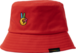 Polaroid Bucket Hat Red
