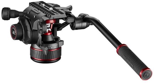 Manfrotto Nitrotech 608 Fluid Video Head with 536 Carbon Fibre Tall Single Legs Tripod