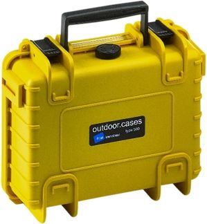 B&W Outdoor Case 500, prázdny kufor žltý