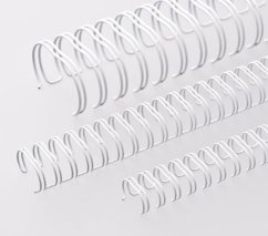Viazací chrbát RENZ kovový (3/1") A4 průměr 12,7mm bílý 100ks