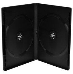 Obal na 2 DVD 14mm, čierny - kartón 50 ks