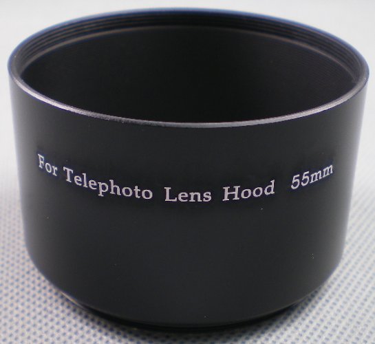 forDSLR Metal Screw-on Lens Hood 82mm for Telephoto Lens with Filter Thread 86mm