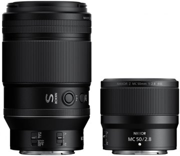 Nikon stellt seine ersten Z-Mount-Makroobjektive vor: das Nikkor Z MC 105 mm F2,8 VR S und das Nikkor Z MC 50 mm F2,8