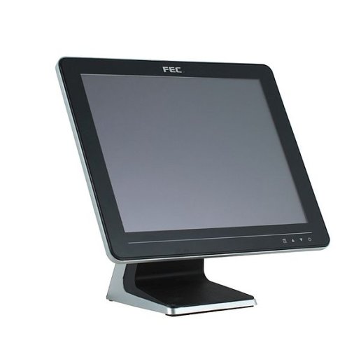 Dotykový monitor FEC AM-1015C, 15" LED LCD, PCAP (10 dotyků), USB, bez rámečku, černo-stříbrný
