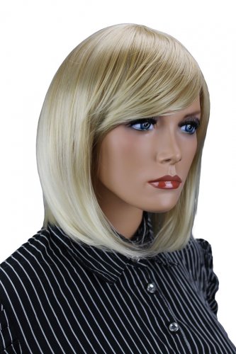forDSLR women's short synthetic fibre HT wig blonde 3