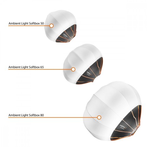 Walimex pro Lantern 65 quick 360° Ambient Light Softbox 65cm pro Hensel EH/Richter