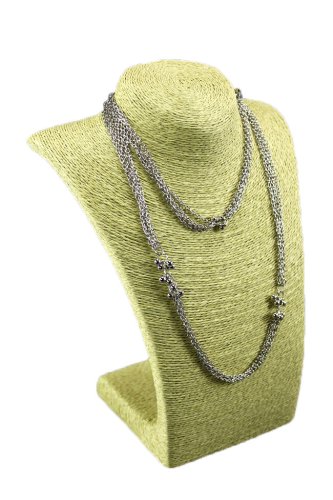 Dekolt, stojánek, stojan na šperky provázkový 36cm zelený (A-14ZEL)