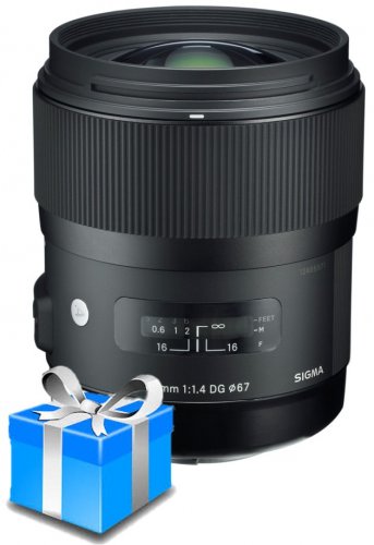 Sigma 35mm f/1.4 DG HSM Art Objektiv für Nikon F + UV filtr
