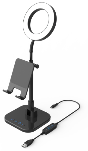 Digipower Success Phone Holder with 6" ring light