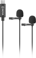 Boya BY-M3D / Dual-Mic Lavalier Microphone / for Type-C devices