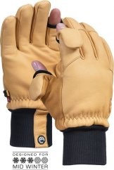 VALLERRET Unisex Hatchet Photography Glove Size S Beige