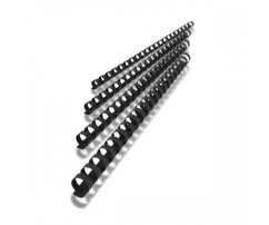 Vázací hřbet Eurosupplies plast A4 průměr 14mm černý 100ks