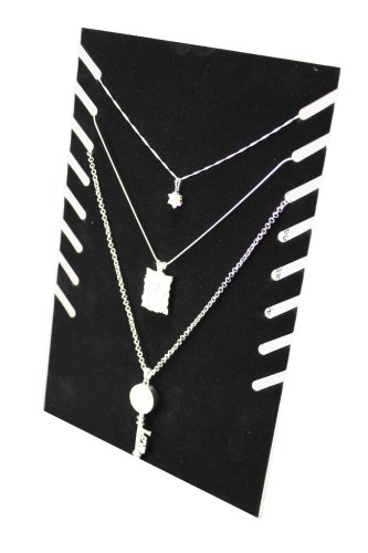 Dekolt, stojánek, stojan na šperky černý samet, DKP1 skládací (DKP1)