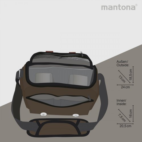Mantona Milano piccolo Camera Bag (Brown)
