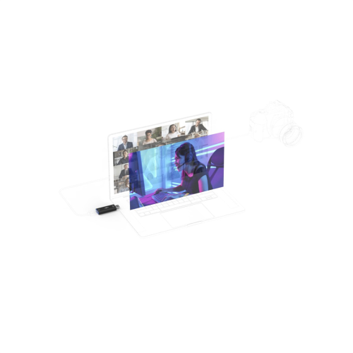 uRage Stream Link 4K, USB videokarta se vstupem HDMI, černá
