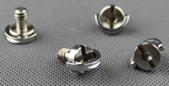 Screw 3/8 for quick-release plates, stainless steel