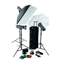 HELIOS 300P III Profi-Blitzstudio 3er-Set