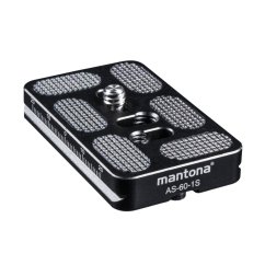 Mantona AS-60-1S Schnellwechselplatte Arca-Swiss kompatibel, 60x38 mm