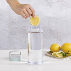 Fľaša XAVAX To Go, na nápoj, 1,25 l, skrutkovacia, rukoväť, priehľadná
