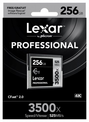 Lexar Professional 3500x CFast 2.0 card 256GB